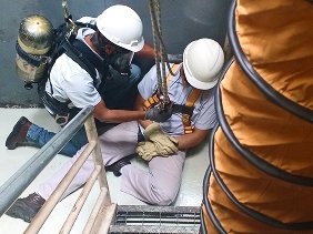 Rescate técnico en espacio confinado